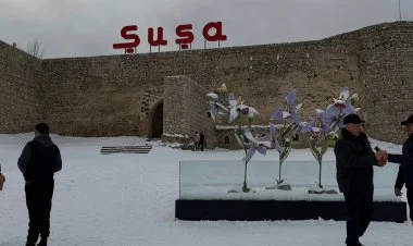 Şuşaya mövsümün ilk qarı yağıb VİDEO