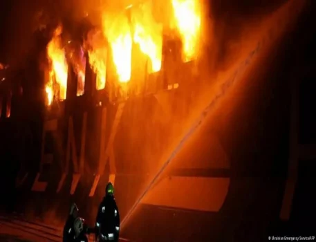 Odessa limanında Türkiyəyə məxsus yük gəmisi vurulub