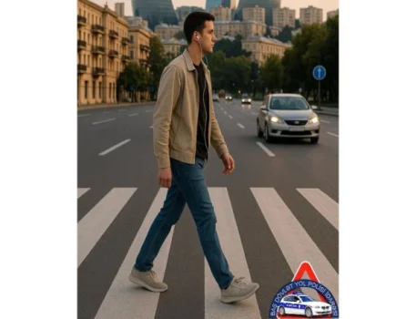 Yolu keçməzdən əvvəl qulaqlıqları çıxarın!