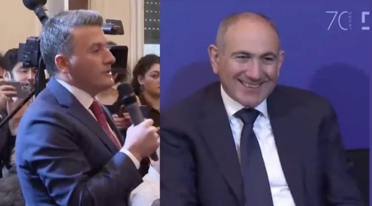 Nəsimi Ağayev Berlində Paşinyanı erməni dilində salamladı