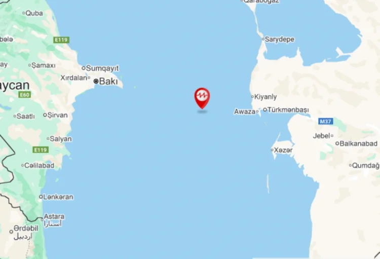 Xəzər dənizində zəlzələ baş verib