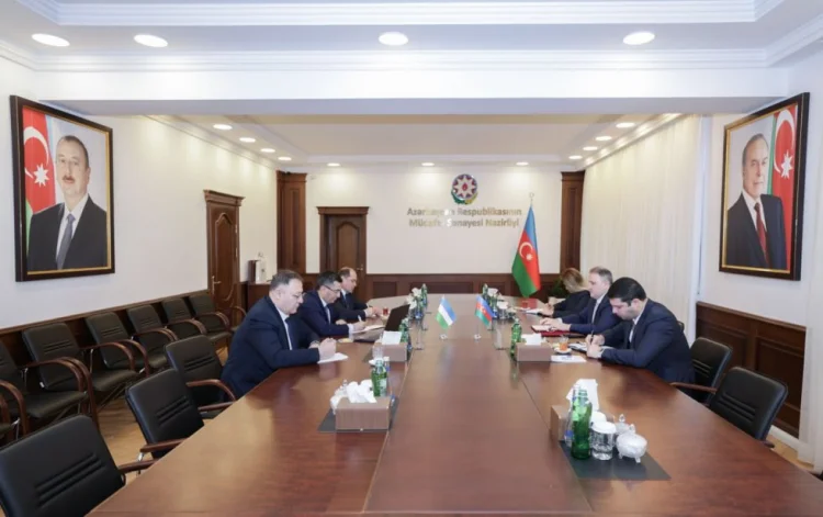 Müdafiə sənayesi naziri özbəkistanlı həmkarı ilə görüşüb