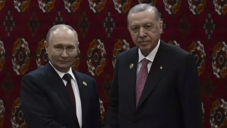Ərdoğan Aşqabadda Putinlə görüşüb FOTO