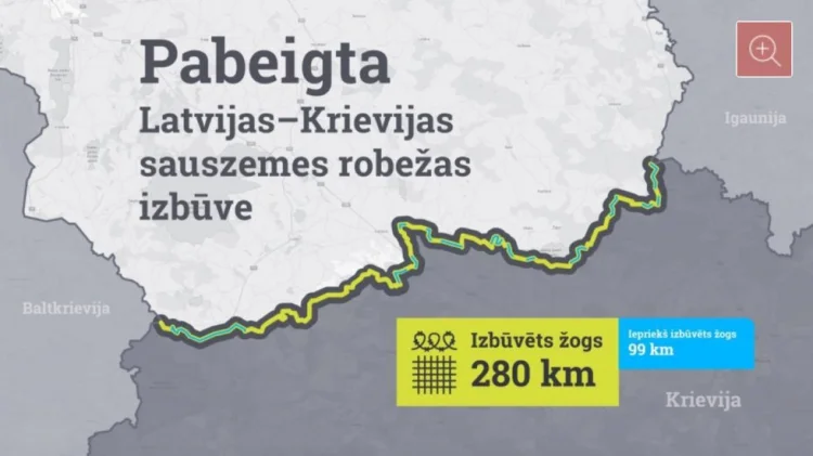 Latviya Rusiya ilə sərhədində 280 kilometrlik hasar tikib