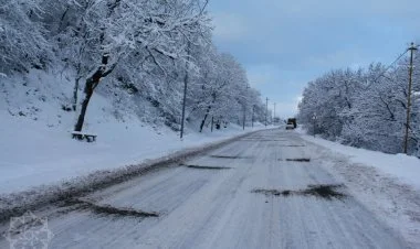 Ağsu dolayları yenidən buz bağlayıb
