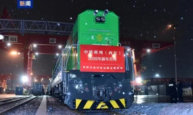 Çindən Orta Dəhliz vasitəsilə ilin ilk qatarı Bakıya gəlir