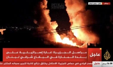 İsrail Livan ərazisinə kütləvi hava hücumları endirir