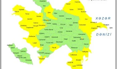 Küləkli hava şəraiti ilə bağlı sarı xəbərdarlıq verilib