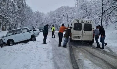 Qar Bakı–Şamaxı–Yevlax yolunda hərəkəti çətinləşdirib