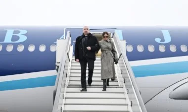 İlham Əliyev İsveçrəyə səfərə gəlib