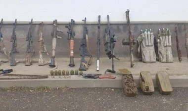 Son bir ildə azad edilmiş ərazilərdə 1079 silah aşkarlanıb