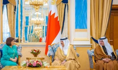 Sahibə Qafarova Bəhreyn kralı ilə görüşüb