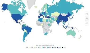 Dünyanın ən yaxşı milli mətbəxlərinin reytinqi dərc edilib