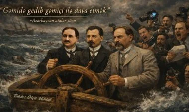 Daş dövrünün studiyasında gəmidəkilərin gəmiçi ilə davası