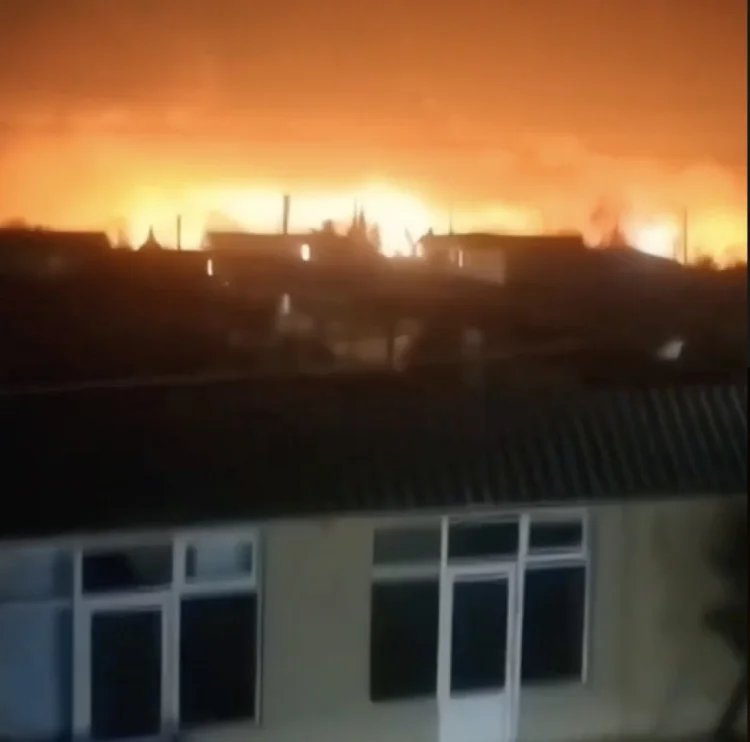 Füzuli və Cəbrayıl rayonları ərazisində güclü yanğın