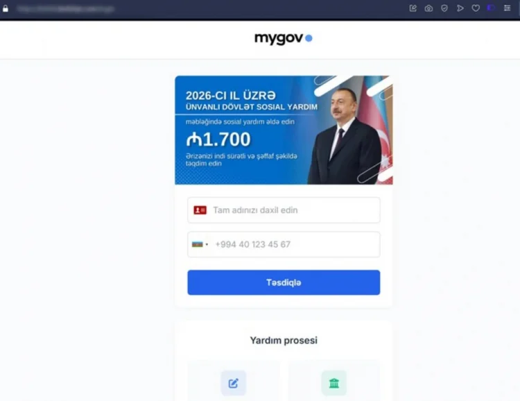 Ünvanlı yardım verilməsinə dair saxta məlumatlar yayılır