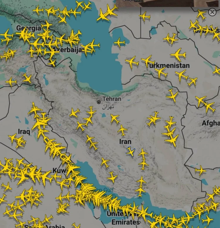 İranın hava məkanı yenidən açılıb YENİLƏNİB