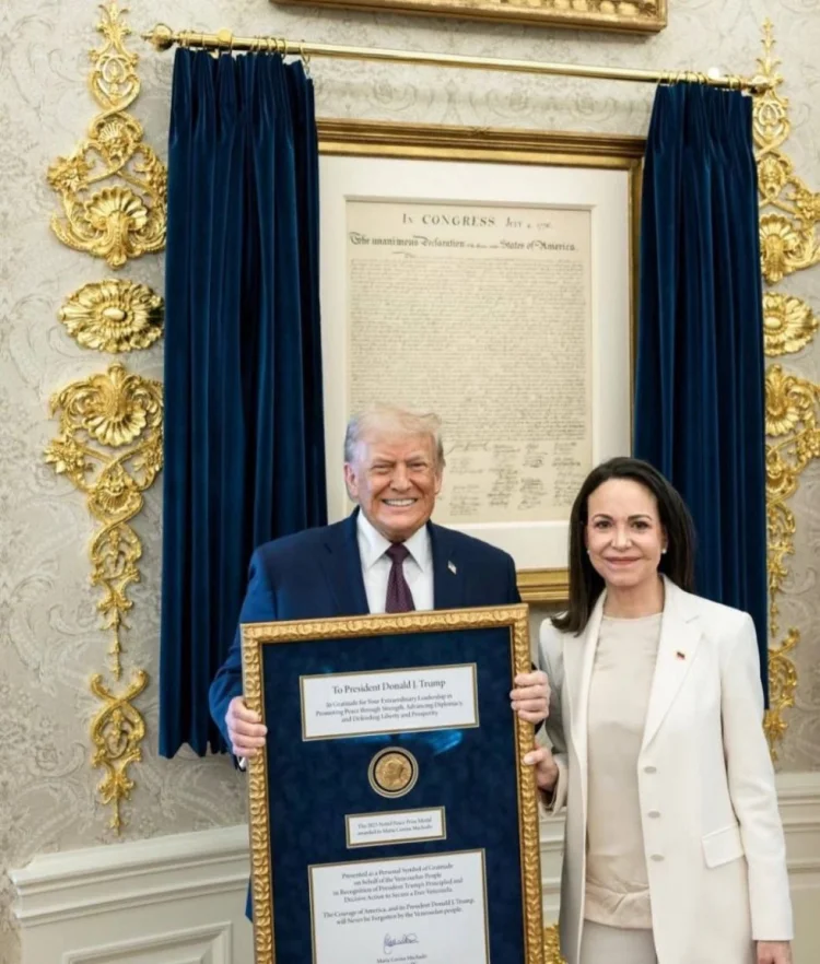 Maçado Trampa Nobel Sülh Mükafatını verdi YENİLƏNİB