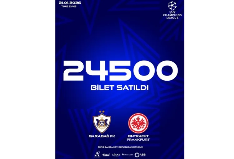 “Qarabağ” – “Ayntraxt” oyununa 24 500 bilet satılıb