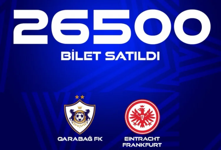 “Qarabağ” – “Ayntraxt” oyununa 26 500 bilet satılıb