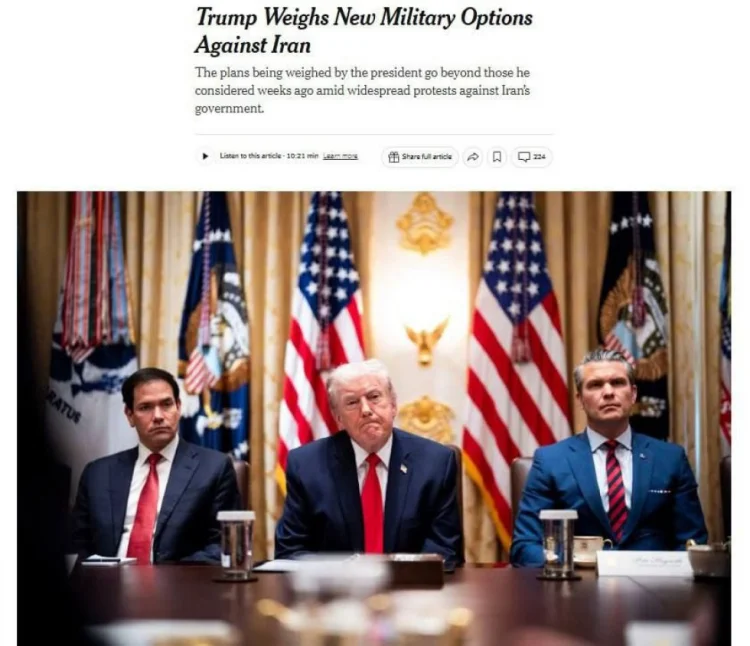 Trampa İrana hücum üçün variantlar siyahısı təqdim edilib