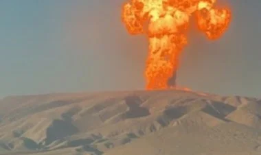 Durandağ palçıq vulkanında güclü püskürmə baş verib FOTO