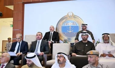 Azərbaycan və BƏƏ prezidentləri hərbi  təlimi izləyiblər