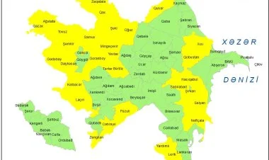 Küləkli hava şəraiti ilə bağlı sarı xəbərdarlıq verilib