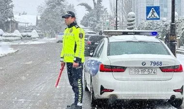 Yol Polisi hava şəraiti ilə bağlı sürücülərə müraciət edib
