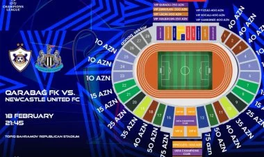 “Qarabağ” – “Nyukasl” oyununa biletlərin qiyməti açıqlanıb