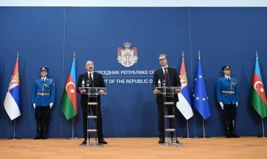 İlham Əliyev və Aleksandar Vuçiçin mətbuata bəyanatları