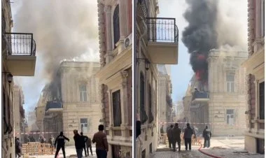 Bakının Tolstoy küçəsində yanğın tam söndürüldü