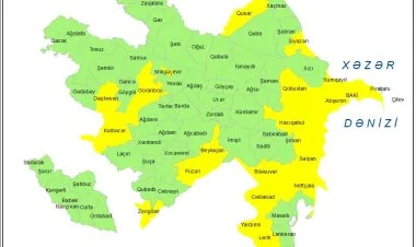 Küləkli hava şəraiti ilə bağlı sarı xəbərdarlıq verilib