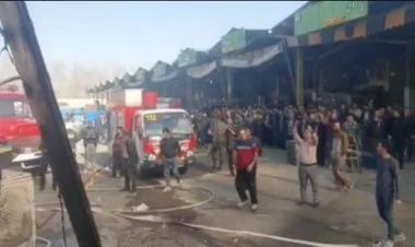 İranda meyvə-tərəvəz bazarında helikopter qəzaya uğrayıb