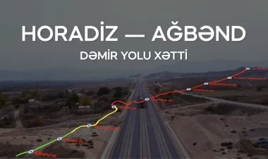 Horadiz-Ağbənd dəmiryol xəttinin tikintisi 70% tamamlanıb