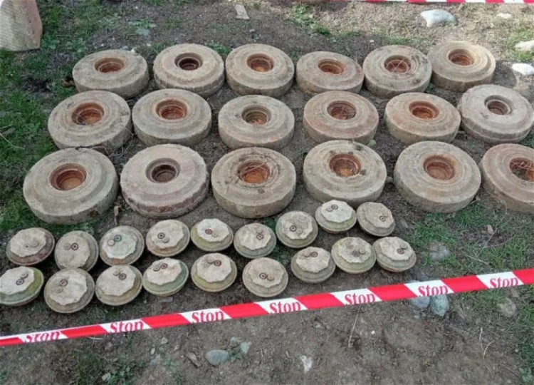 Azad edilmiş ərazilərdə ötən ay 374 mina, 1364 PHS tapılıb