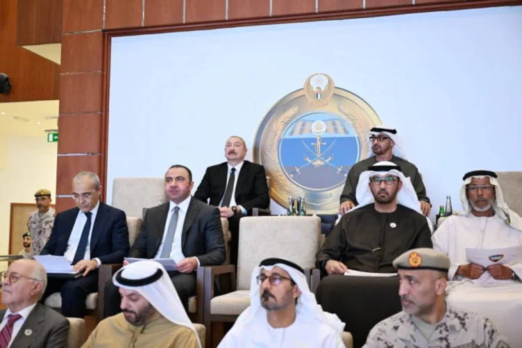 Azərbaycan və BƏƏ prezidentləri hərbi  təlimi izləyiblər