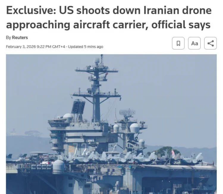 ABŞ İranın pilotsuz təyyarəsini məhv edib