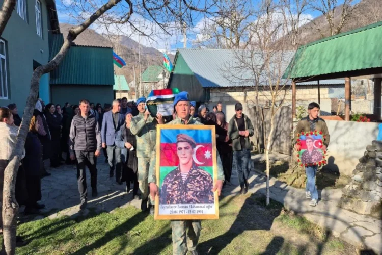 1-ci Qarabağ savaşı Şəhidinin nəşi  İsmayıllıda dəfn olunub