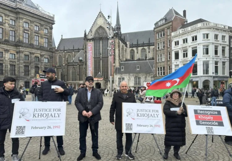 Amsterdamın mərkəzində “Xocalıya ədalət!” çağırışı FOTO