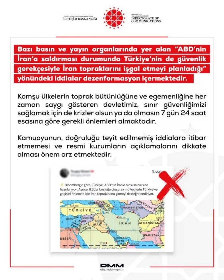 Türkiyə "İrana müdaxilə" iddiasını təkzib edir