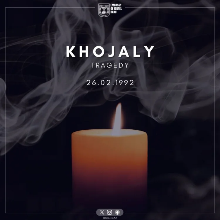 İsrail səfirliyi Azərbaycan xalqına başsağlığı verdi