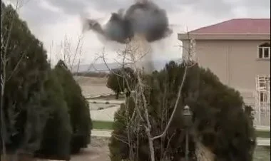 Naxçıvanda məktəb yaxınlığına düşən dronun qalıqları