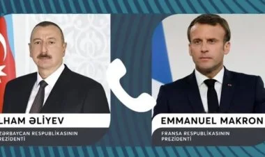 Emmanuel Makron İlham Əliyevə zəng edib