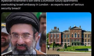 Müctəbanın Londondakı mülki İsrail səfirliyinin yanındadır