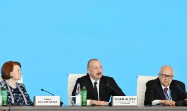 İlham Əliyev XIII Qlobal Bakı Forumunda çıxış edib TAM MƏTN