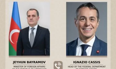 Ceyhun Bayramov İsveçrə XİN rəhbəri ilə danışıb