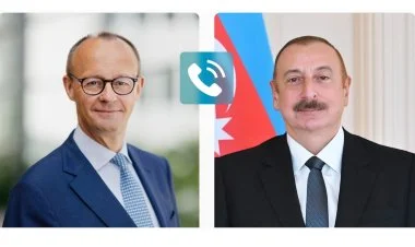 İlham Əliyevlə Fridrix Merts telefonla danışıblar