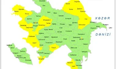 Küləkli hava şəraiti ilə bağlı sarı xəbərdarlıq verilib