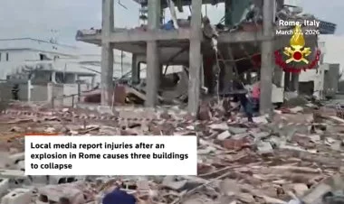 İtaliyanın paytaxtıda güclü qaz partlayışı olub